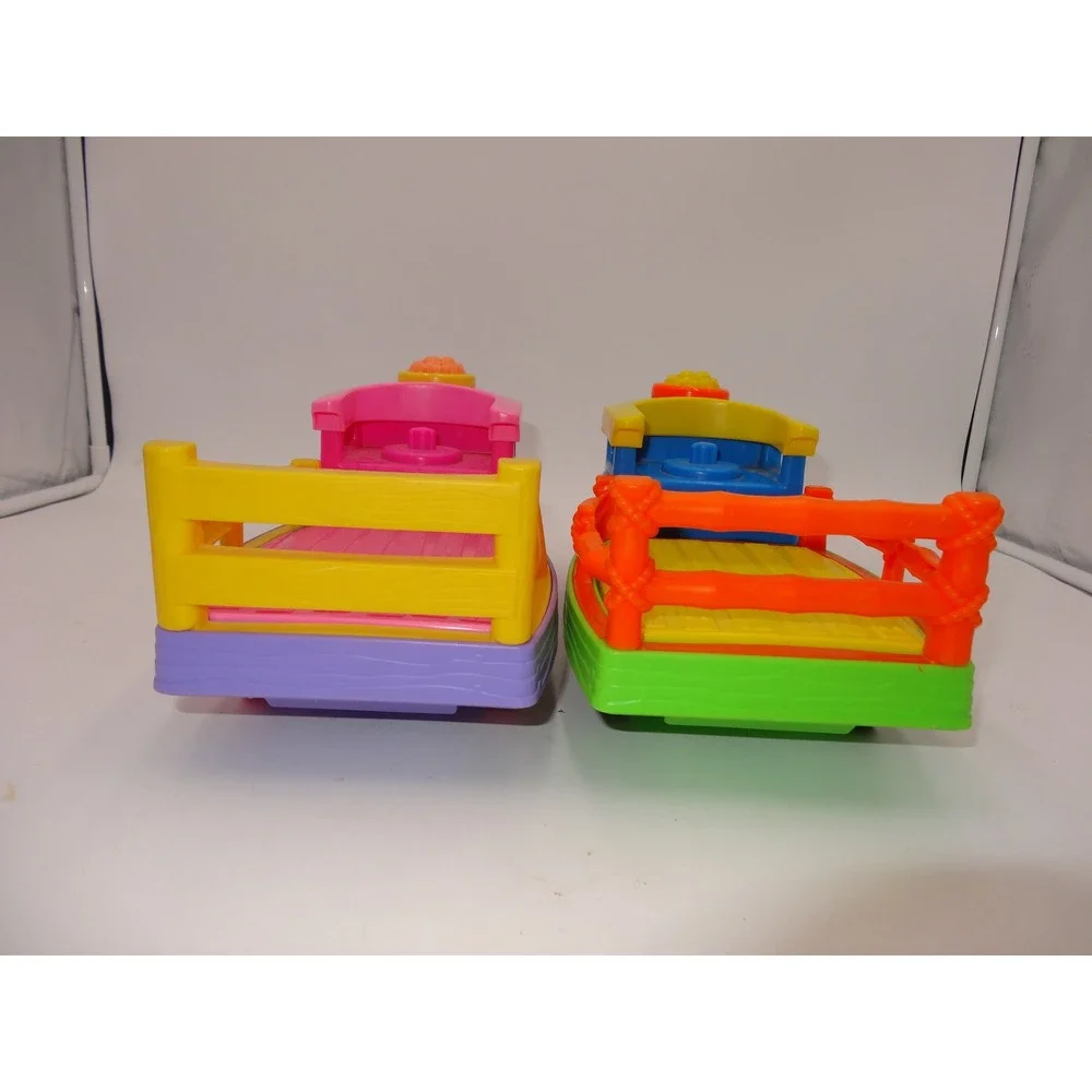 Fisher Price Little People Pink Musical Zoo Train and Musical Safari Train Set